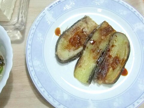 ナスのソテー生姜醤油